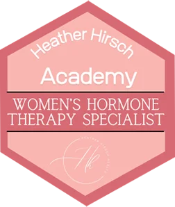 Logo: Heather Hirsch Academy, Woman's Hormone Therapy Specialist