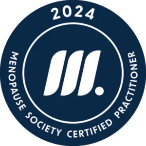 Logo: 2024 Menopause Society Certified Practitioner